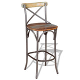 244014 Bar Stool Solid Reclaimed Wood