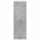 Sideboard with LED Concrete Grey 72x34x100 cm Engineered Wood 852162