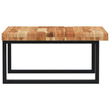 Basin Shelf Wall Mounted Steel and Solid Wood Acacia 3302885