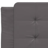 Bed Frame without Mattress "Zadar" Grey 100x200 cm Faux Leather 3208166
