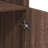 Highboard Brown Oak 70x42.5x185 cm Engineered Wood 3281377