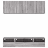 5 Piece TV Wall Units Grey Sonoma Engineered Wood 3216516