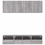 5 Piece TV Wall Units Grey Sonoma Engineered Wood 3216516
