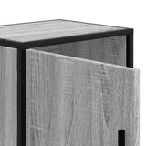 Bedside Cabinets 2 pcs Grey Sonoma 40x31x50 cm Engineered Wood and Metal 848716