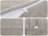 Cushion Cover 6 pcs HEERLEN Light Grey 60 cm Chenille Fabric 922958