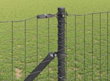 Fence Post 13 pcs Grey Steel 42004211