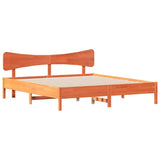 Bed Frame without Mattress Wax Brown 180x200 cm Super King Solid Wood Pine 3328225