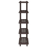 Shelving Unit 5-Tier 100 x 40 x 177 cm PP Brown 8011753