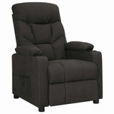 Recliner Chair Black Fabric 339084