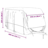 Caravan Cover Grey 460x250x220 cm Non-woven Fabric 4015865