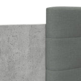 Bed Frame Concrete grey Engineered wood and plywood Single 3210027