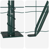 Welded Wire Fence with Concrete Base 10 x 1.6 m 3350840