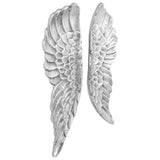 Wings Sculpture 2 pcs Silver 31 x 5 x 91 cm Aluminium 42000133