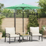 Garden Parasol with Steel Pole Green 223x223x213 cm 4005099