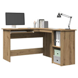 Corner Desk Artisan Oak 120x140x75 cm Engineered Wood 855901