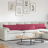 Sofa Pillows 2 pcs Wine Red 200 x 40 cm Corduroy Fabric 42013890