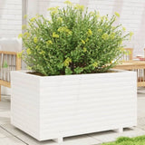 Garden Planter White 90x60x49.5 cm Solid Wood Pine 3282565