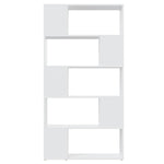Book Cabinet Room Divider White 80x24x155 cm Engineered Wood 809143