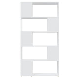 Book Cabinet Room Divider White 80x24x155 cm Engineered Wood 809143