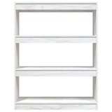 Book Cabinet/Room Divider White 100x30x103 cm Solid Pinewood 808214