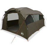 ZNTS Family Tent Tunnel 6-Person Brown Waterproof 4009576