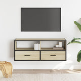 TV Cabinet Sonoma Oak 100x31x39.5 cm Engineered Wood and Metal 848930