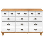 Chest of Drawer ASKIM White 79 x 40 x 133.5 cm Solid Pine wood 4105429