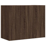 Wall Cabinet Brown Oak 75x35x60 cm Engineered Wood 848429