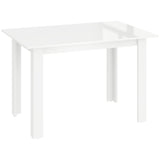 Extendable Dining Table, 120-160 x 70cm Rectangular Kitchen Table for Small Spaces, Seats 4-6 T3398P344145