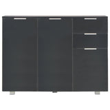 Sideboard High Gloss Black 107x35x80.5 cm 283719