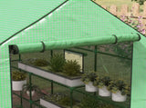 Walk-in Greenhouse with 3 Tier 12 Shelves, Small Greenhouse with Reinforced PE Cover, Garden Plant T3398P377619