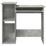 Desk with Shelves Concrete Grey 84x40x78 cm Engineered Wood 860448