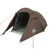 Camping Tent Tunnel 2-Person Brown Waterproof 4009631
