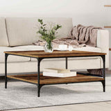 Coffee Table Old wood 80 x 80 x 40 cm Engineered Wood 883497