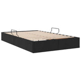 Storage Bed with Mattress Black 120 x 200 cm Velvet 3370090