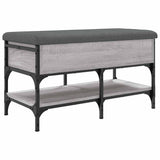 Shoe Bench Grey Sonoma 82x42x45 cm Engineered Wood 835195