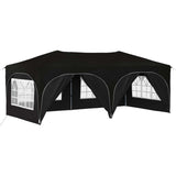 Pop-up Party Tent 575 x 288 x 245 cm Black Oxford Fabric 42019909
