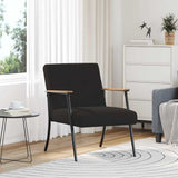 Armchair Black 59 x 75 x 78 cm Curly Wool-like Fabric 42017702