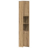 ZNTS Bathroom Cabinet Artisan Oak 30x30x183.5 cm Engineered Wood 859394