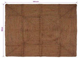 Area Rug Grey 120 x 120 cm Jute 42010414