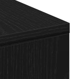 Coffee Table Black Oak 90 x 90 x 28 cm Engineered Wood 862628