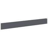 Lawn Edging 30 pcs 100 x 12 cm Steel Anthracite 8008794