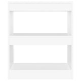 Book Cabinet/Room Divider White 60x30x72 cm 811646