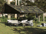 Camping Tarp Camouflage 462x306x211 cm Waterproof 4009611