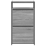 Shoe Cabinet Grey Sonoma 60x34x112 Engineered Wood 840032