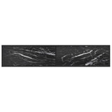 TV Cabinet Black Marble 200x40x40.5 cm Tempered Glass 331729