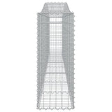 Arched Gabion Baskets 15 pcs 400x30x80/100 cm Galvanised Iron 3145822