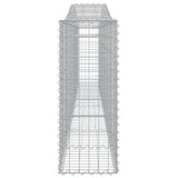 Arched Gabion Baskets 15 pcs 400x30x80/100 cm Galvanised Iron 3145822