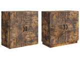 Cabinet Set 2 pcs Smoked Oak Engineered Wood 3416786