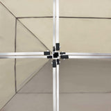 Professional Folding Party Tent with Walls Aluminium 6x3 m Cream 45506